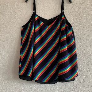 Torrid sheer Rainbow Cami